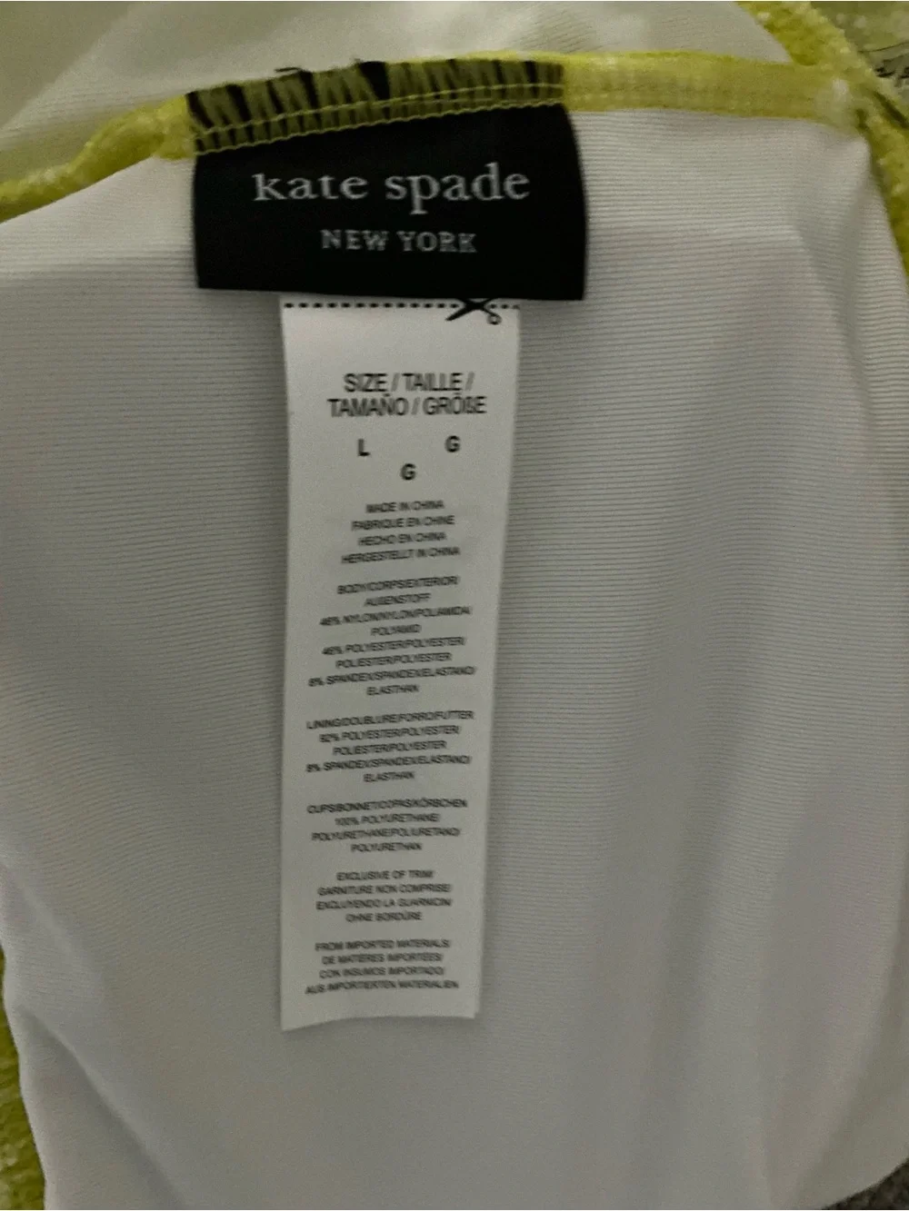 🆕 Kate Spade | One-Shoulder Bikini with Bow Detail